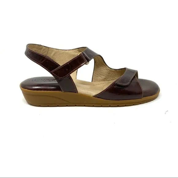 Beautifeel Bellagio brown washed leather sandals