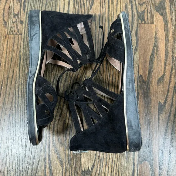Beautifeel black leather comfort sandals size 40/9