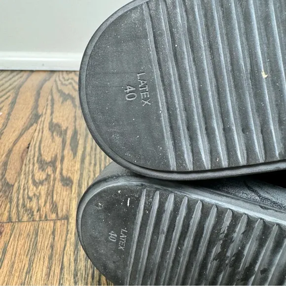 Beautifeel black leather comfort sandals size 40/9