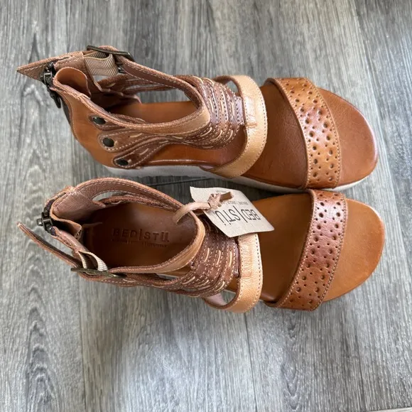 Bed Stu Artemia Leather Women's Sandals Size 8