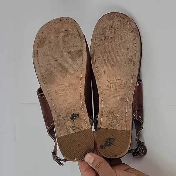 Bed Stu Misha Teak Driftwood-FG Leather Women's  Sandals