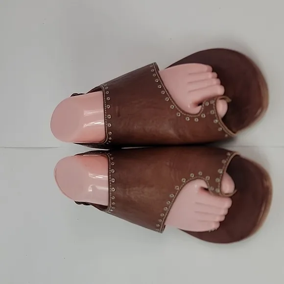 Bed Stu Misha Teak Driftwood-FG Leather Women's  Sandals