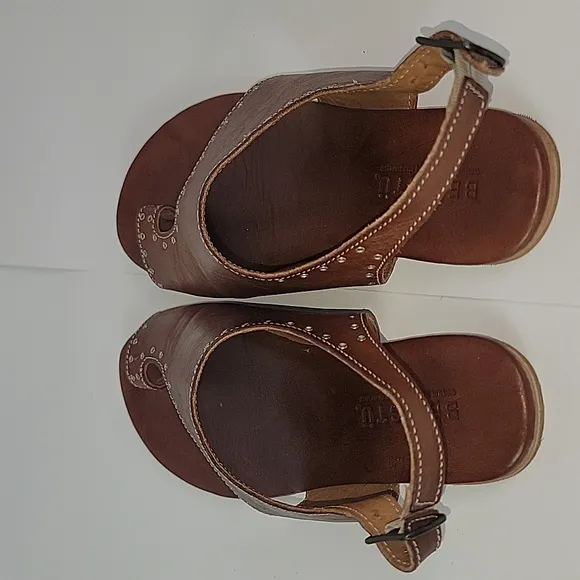 Bed Stu Misha Teak Driftwood-FG Leather Women's  Sandals
