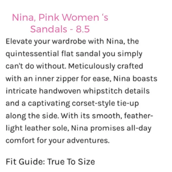 BED|STU, Size 8.5, Women’s Nina, Pink, Sandals, Comfort All Day, NEW in BOX!