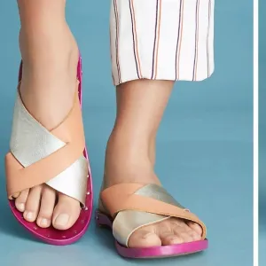 Beek Gull Slide Sandals by Anthropologie Sz 6 NWOT