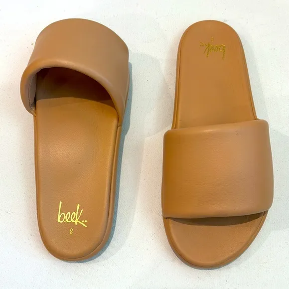 BEEKLeather Puffbird Sandals in Beach