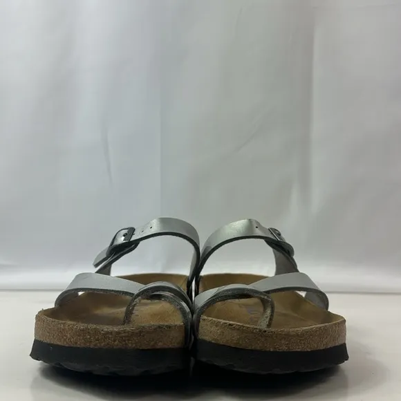 Betula By Birkenstock Mia Metal Silver Birko-flor Sandals