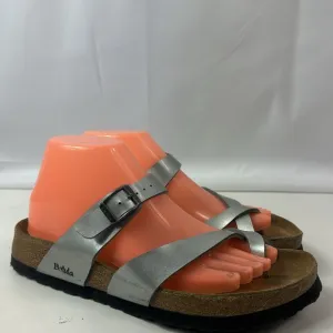 Betula By Birkenstock Mia Metal Silver Birko-flor Sandals