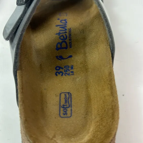 Betula By Birkenstock Mia Metal Silver Birko-flor Sandals
