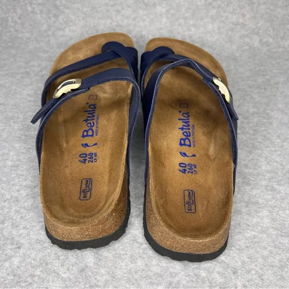 Betula by Birkenstock Sandals Blue Mia Mayari Shoes Vegan 40 Ladies 9 Narrow