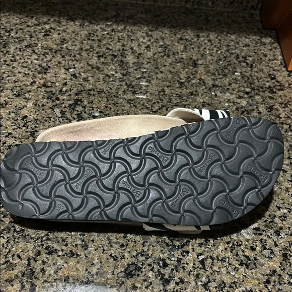Betula by Birkenstock Women's Black and White Sandals