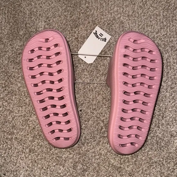 Billabong Pink Cushion Glitter Platform Slides