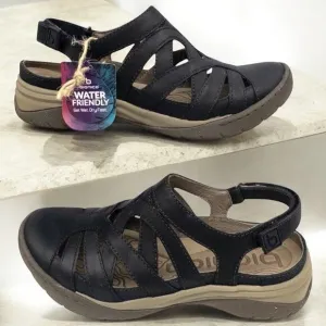 Bionica Maclean 2 Black Leather Slingback Sport Sandals Women’s Size 7