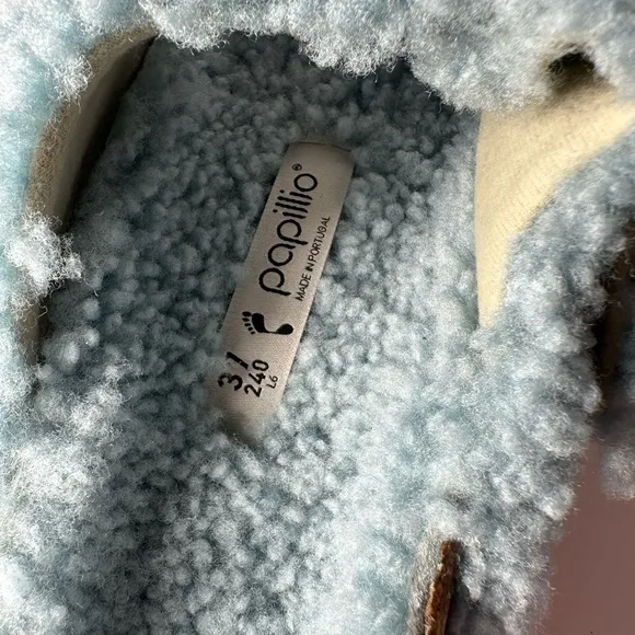 Birkenstock Arizona Big Buckle Shearling Papillio Sandals Size 37
