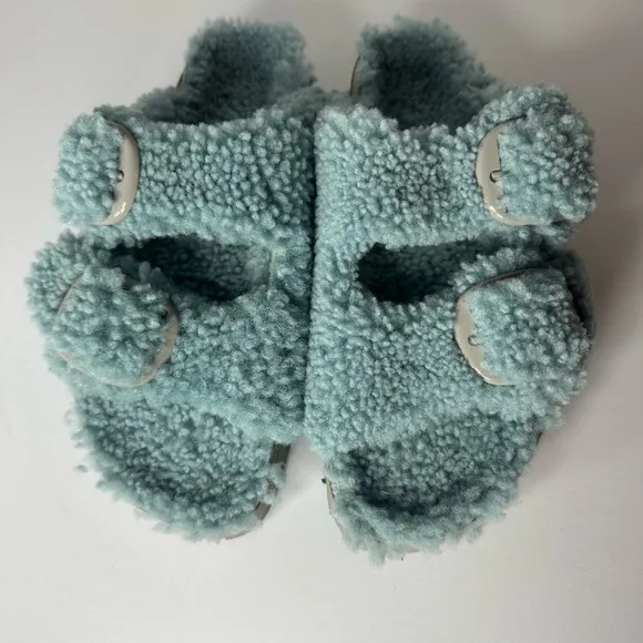 Birkenstock Arizona Big Buckle Shearling Papillio Sandals Size 37