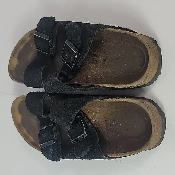 Birkenstock Arizona Black Suede Leather Women's Sandals