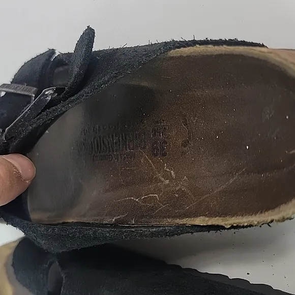 Birkenstock Arizona Black Suede Leather Women's Sandals