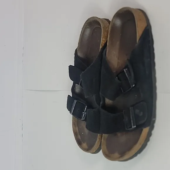 Birkenstock Arizona Black Suede Leather Women's Sandals