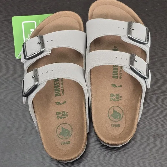 Birkenstock Arizona Kids Vegan Gray Sandal Size 29 US 11-1 New 185