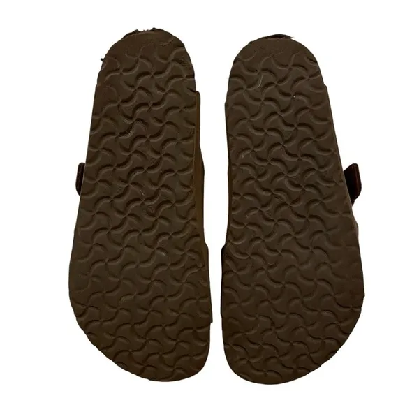 BIRKENSTOCK Arizona Leather Slip On Sandals Kids 31