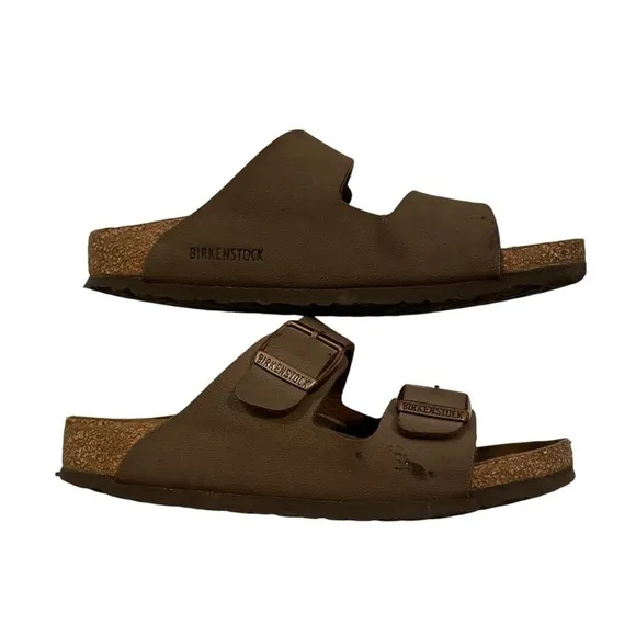 BIRKENSTOCK Arizona Leather Slip On Sandals Kids 31