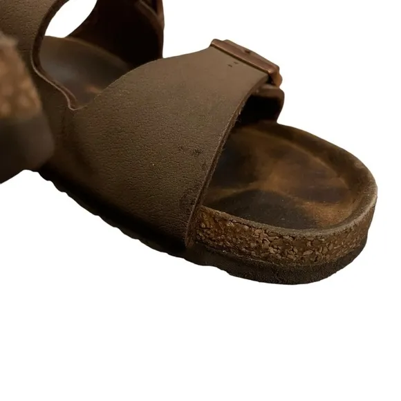 BIRKENSTOCK Arizona Leather Slip On Sandals Kids 31