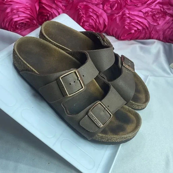 Birkenstock, Arizona sandals for‎ boys, caramel color, size 31