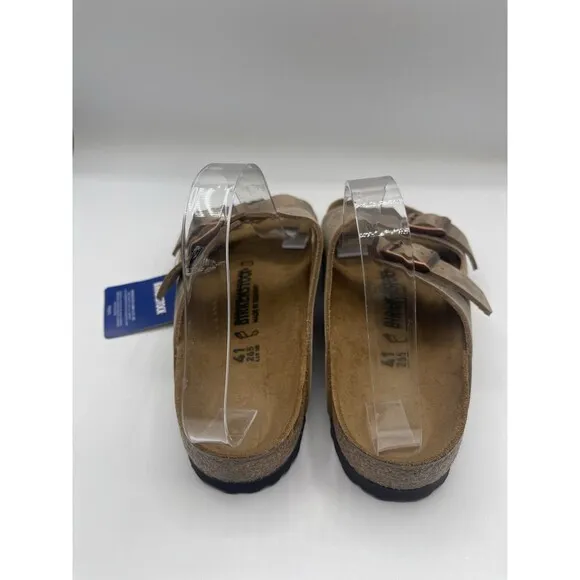 Birkenstock Arizona  Sandals Unisex Brown Oiled Leather Comfort 10 US 41 EU New