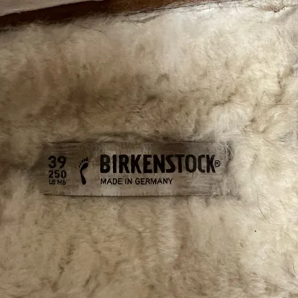 Birkenstock Arizona Shearling-Lined Sandals Size 39 L8
