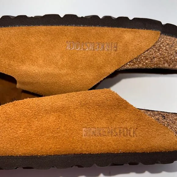 BIRKENSTOCK Arizona Suede Sandals, Size 41 Men 8 / Women 10