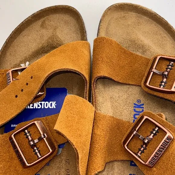 BIRKENSTOCK Arizona Suede Sandals, Size 41 Men 8 / Women 10