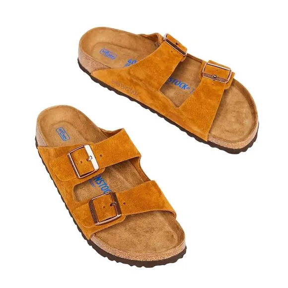 BIRKENSTOCK Arizona Suede Sandals, Size 41 Men 8 / Women 10