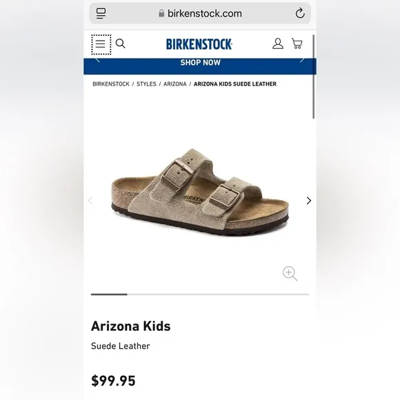 Birkenstock Arizona Suede sandals