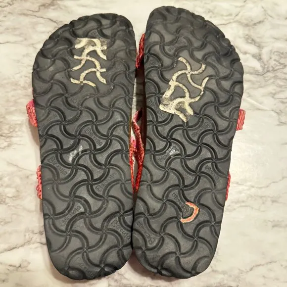 BIRKENSTOCK BETULA Snakeskin Embossed Jeweled Sandals