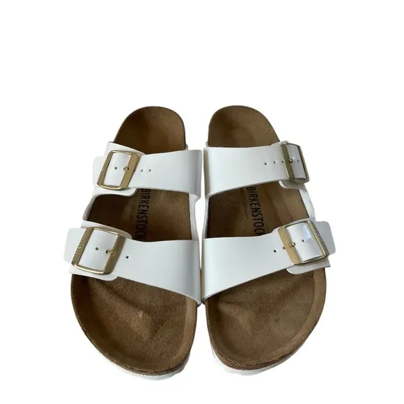 Birkenstock Birko-Flor Patent Arizona Sandals