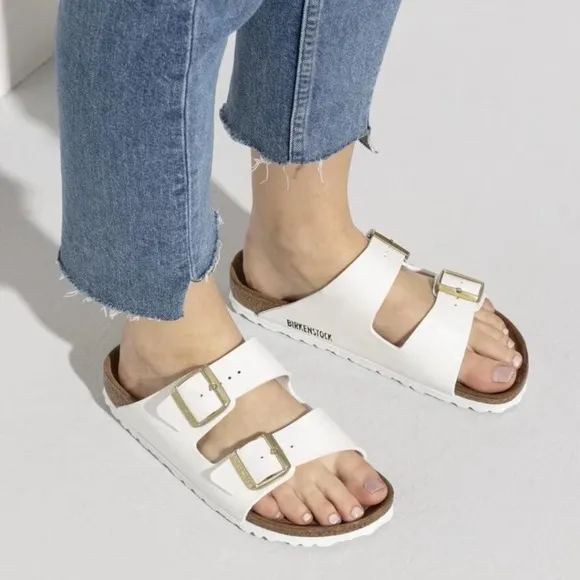 Birkenstock Birko-Flor Patent Arizona Sandals