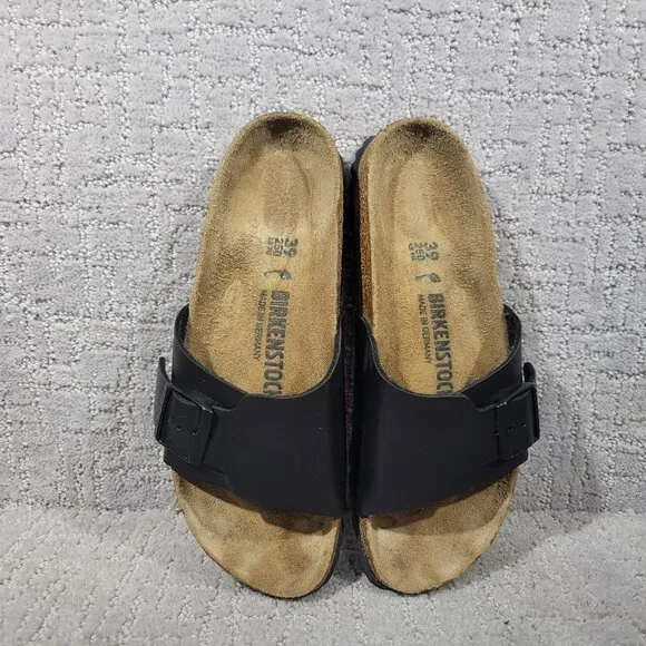 Birkenstock Catalina Unisex Size EU 39 US L8 M6 Black Slip On Slide Sandals