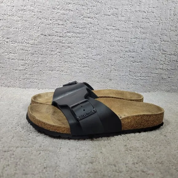 Birkenstock Catalina Unisex Size EU 39 US L8 M6 Black Slip On Slide Sandals