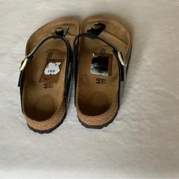 Birkenstock Gizeh Magic Snake Black-Silver Sandals