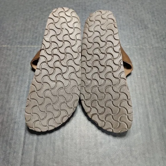 Birkenstock Gizeh Metallic Brownish Antique Leather Sandal Unisex Slip On L6 M4