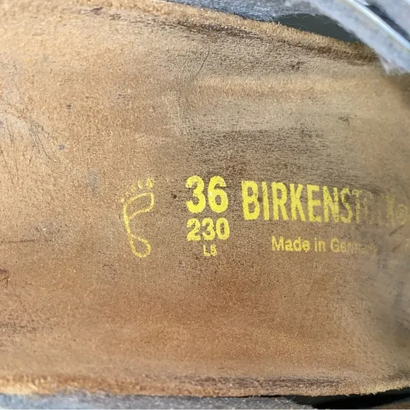 Birkenstock Gizeh Silver Birko-Flor Faux Vegan Leather Slip-On Thong Sandals