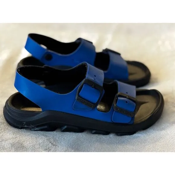 Birkenstock Kids Mogami Sandals Blue/Black Size 33 EU Open Toe Casual
