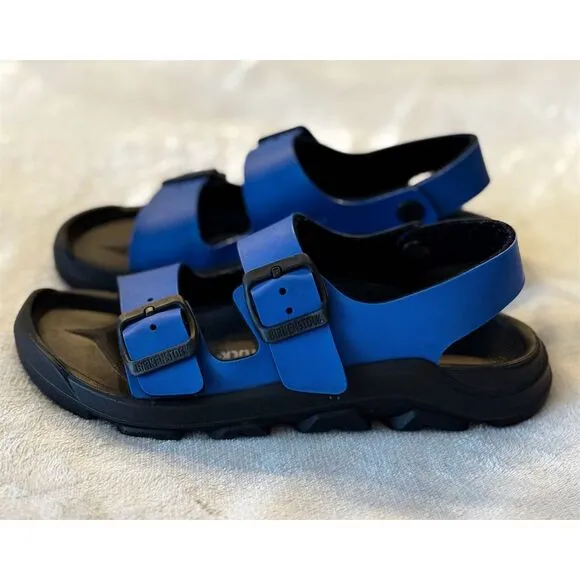 Birkenstock Kids Mogami Sandals Blue/Black Size 33 EU Open Toe Casual