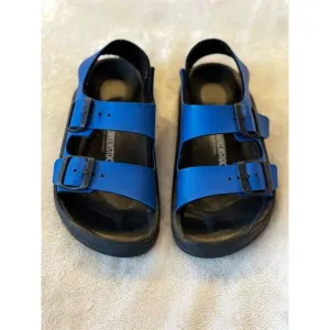 Birkenstock Kids Mogami Sandals Blue/Black Size 33 EU Open Toe Casual