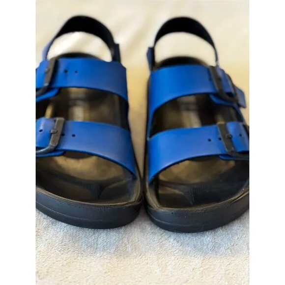 Birkenstock Kids Mogami Sandals Blue/Black Size 33 EU Open Toe Casual