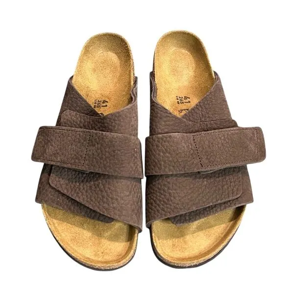Birkenstock Kyoto Men’s Slip-On Sandals Brown Unisex M8/L10 Outdoors Vacation
