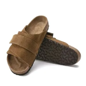 Birkenstock Kyoto Men’s Slip-On Sandals Brown Unisex M8/L10 Outdoors Vacation