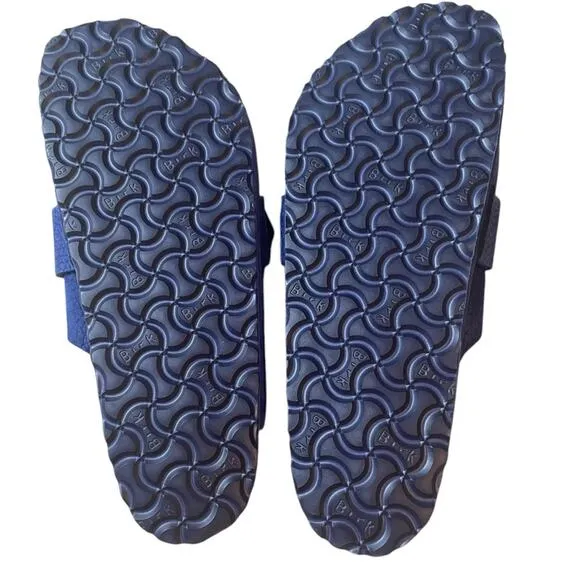 Birkenstock Kyoto Nubuck Leather Desert Buck Blue Sandals Size 11 Womens
