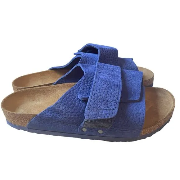 Birkenstock Kyoto Nubuck Leather Desert Buck Blue Sandals Size 11 Womens