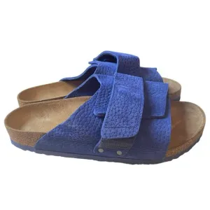 Birkenstock Kyoto Nubuck Leather Desert Buck Blue Sandals Size 11 Womens